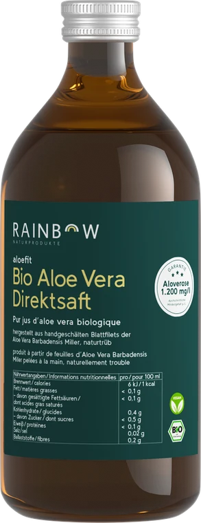 aloefit Bio Aloe Vera Direktsaft von Rainbow